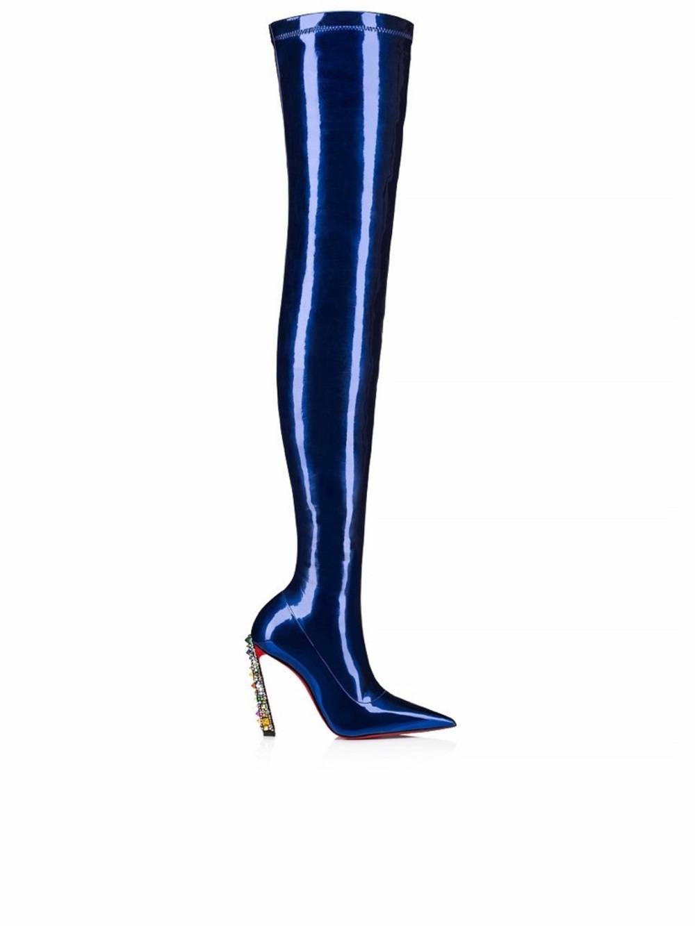 Christian Louboutin x Marvel Superhero Cosmic Alta Thigh High Boots EU 38.5 - Picture 5 of 11